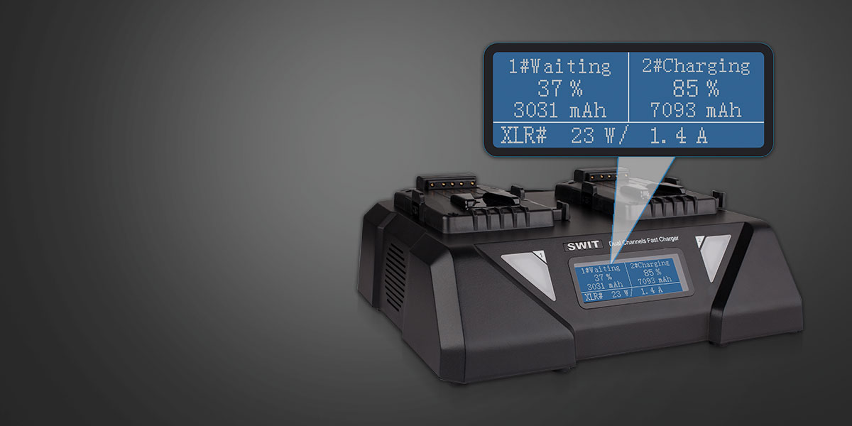 Swit S-3812S Dual-Channel Fast Charger