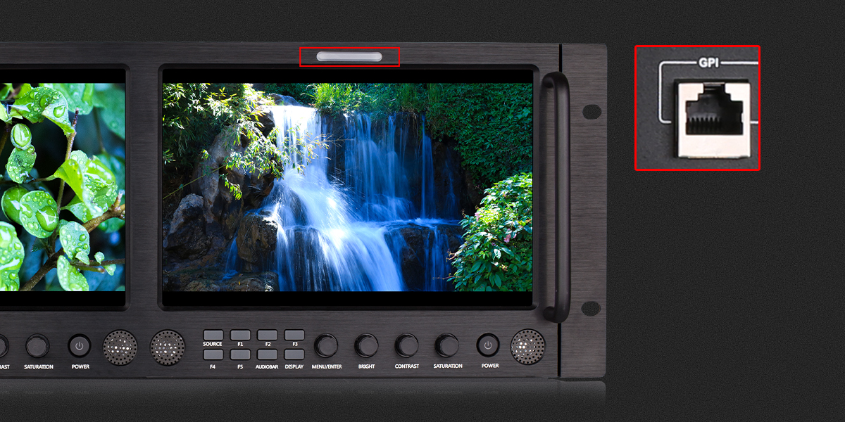 JVC Dual 9 Full HD Broadcast Rack LCD Monitor (4 RU)